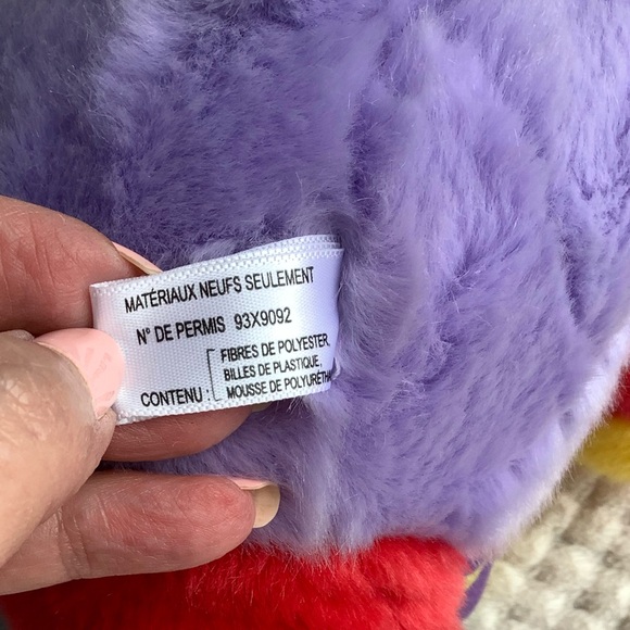 Aurora Baby Plush Rainbow Multi Coloured ABC Musical Elephant Stuffed Animal Toy - Picture 9 of 11